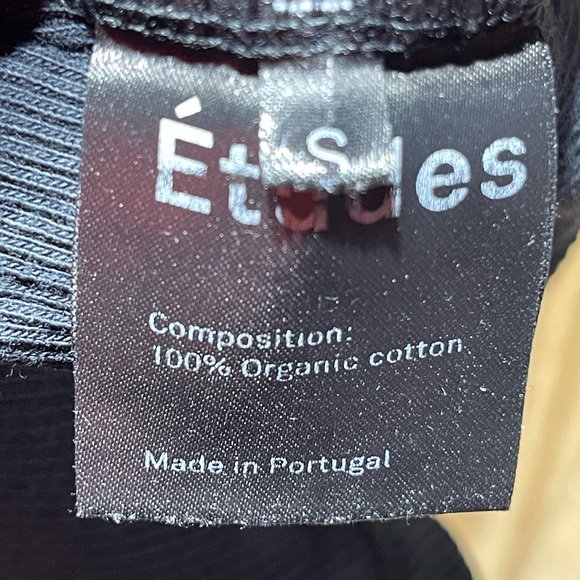 Etudes logo-stamp fine-ribbed vest black sleeveless adult s @T - Picture 6 of 6